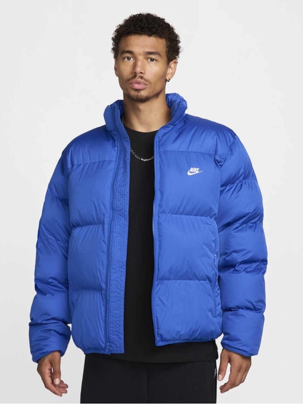 Nike Men's Royal Blue Quilted Puffer Jacket